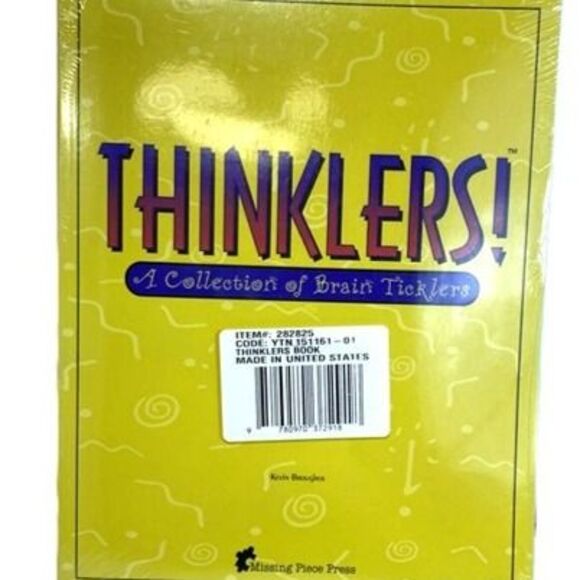 New Sealed Thinklers! A Collection of Brain Ticklers by Kevin Brougher - Picture 1 of 2